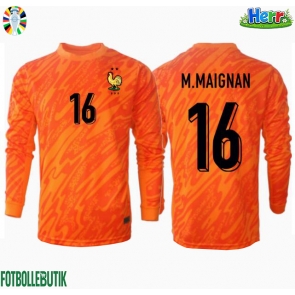 Frankrike Mike Maignan #16 Målvakt Bortatröja EM 2024 Långärmad